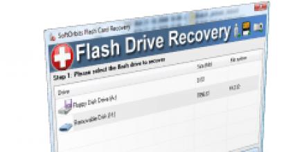 Utilitas pemulihan flash drive
